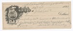 1896 September 1: Receipt, of J.L. Holt, deputy marshal; to Mrs. W.R. Hensley for feeding of Bat Guinn, U.S. prisoner