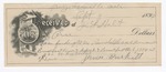 1896 September 3: Receipt, of J.L. Holt, deputy marshal; to James Burkitt for feeding W.M. Randolph, U.S. prisoner