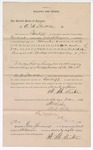1896 December 22: Receipt, to A.M. Stockton for services rendered as bailiffs; Stephen Wheeler, clerk; George J. Crump, U.S. marshal