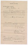 1896 December 22: Receipt, to W.A. Watkins for services rendered as bailiffs; Stephen Wheeler, clerk; George J. Crump, U.S. marshal