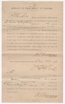 1896 October 13: Receipt, of R.T. Bumbers, deputy marshal; includes expenses incurred for services; Jason H. Wright, notary public; George J. Crump, U.S. marshal