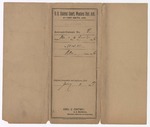 1897 January 4: Voucher, cover; November 1896 term, Pay for Bailiffs; George J. Crump, U.S. marshal