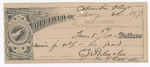 1897 January 6: Receipt, of George J. Crump, U.S. marshal; to E.J. Parley for feeding of self and guards
