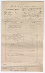 1897 January 30: Voucher, of D.A. Eoff, deputy marshal, for services rendered in U.S. v. Luke Blevins and Lou Flippo, cutting and unlawfully removing government timber; Stephen Wheeler, commissioner; John R. Wacker, U.S. district attorney;  George O. Linborger, commissioner; McDonough, assistant attorney