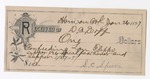 1897 January 27: Receipt, of D.A. Eoff, deputy marshal, to S.C. Speer for feeding of Lou Flippo, U.S. prisoner
