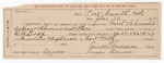 1897 January 30: Certificate of employment, for Jimmi Thomason, guard in charge of Mark Blevins, Andrew Blevins, and other U.S. prisoners; D.A. Eoff, deputy U.S. marshal