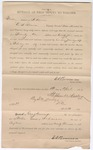 1897 April 12: Affidavit, of E.S. Bowman, field deputy marshal; Stephen Wheeler, clerk; I.M. Dodge, district clerk; George J. Crump, U.S. marshal