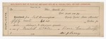 1897 February 14: Receipt, from R.T. Bumpers, deputy marshal; to W.J. Perry for feeding of self and horse in case U.S. v. Dan Courtney