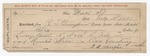 1897 February 15: Receipt, from R.T. Bumpers, deputy marshal; to J.D. Vaughn for livery bill in case U.S. v. Dan Courtney