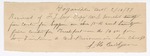1897 February 16: Receipt, of F.L. Cox, deputy marshal; to J.H. Bridgen for feeding of self and prisoner in his care