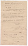 1897 April 10: Affidavit, of D.C. Dye, field deputy marshal; Stephen Wheeler, clerk; George J. Crump, U.S. marshal