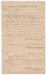 1897 April 10: Affidavit, of C.S. Bowden, field deputy marshal; Stephen Wheeler, clerk ; George J. Crump, U.S. marshal