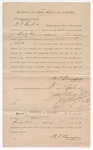 1897 April 5: Affidavit, of R.T. Bumpers, field deputy marshal; Jason Wright, notary public; George J. Crump, U.S. marshal