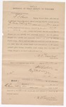 1897 April 9: Affidavit, of G.P. Lawson, field deputy marshal; S. Wheeler, clerk; I.M. Dodge, deputy clerk; George J. Crump, U.S. marshal