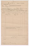 1897 March 3: Voucher, of C.L. Bowden, deputy marshal, for services serving subpoenas in U.S. v. Aaron Craig;  Stephen Wheeler, clerk; Cal Herndon, witness; James F. Read, assistant attorney