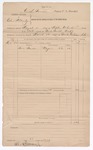 1897 March 20: Voucher, of C.L. Bowden, deputy marshal, for services serving subpoena in U.S. v. Ed Alberty; Stephen Wheeler, clerk; Nora Sanders, witness