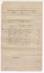 1897 March 25: Voucher, to W.J. Fleming, deputy marshal, for expenses during prisoner transport; Stephen Wheeler, clerk; I.M. Dodge, deputy clerk