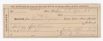 1897 March 25: Receipt, from B.F. Gipson, deputy marshal; to M.D. Brown for feeding of John Ballentine, prisoner