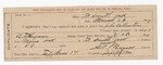 1897 March 26: Certificate of employment, for S.T. Minor, guard; John Ballentine, prisoner; B.F. Gipson, deputy marshal