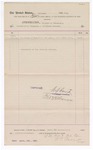 1897 April 8: Voucher, to Southwestern Telegraph and Telephone Company for rental of telephone; George J. Crump, marshal; Thomas H. Barnes, attorney; William Padgett, company representative