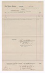 1897 April 30: Voucher, to Fort Smith Cornice and Plumbing Co. for work at hospital; George J. Crump, marshal; Thomas H. Barnes, attorney; August Richert, company representative