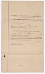 1897 June 15: Voucher, U.S. v. William S. Christian, perjury; F.P. Winchester, attorney; Stephen Wheeler, commissioner