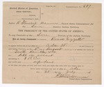 1901 August 5: Summons, Scott Hamilton and Co. v. Roach Ezzell, debt on account; R. Stewart Dennce, commissioner; Mount Morris, constable