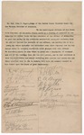 1900 November 23: Petition, asking for discharge of Arthur Davis, passing counterfeit money; John H. Rogers, judge; R.A. Crump, G.H. Council, W.J. Witcher, D.M. Rowtan, Burnick Bruce, M.R. Curry, S. C. George, M. Stager, Thomas R. Tennaub, J.L. Mathis, Morris McConnell M.D., Henry Williams, M.N. Waldrup, L.L. Saunders, W.N. Loile, C.A. Beggs, D.E. Davis, H.F. Rogers, J.T. Reding, P.M. Higtin, H. Mayor, William M. Yowell, witnesses; H.B. Armiskid, clerk