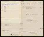 1895 August 18: Voucher, to George J. Crump, marshal, for fees; James F. Read, attorney; Stephen Wheeler, clerk; I.M. Dodge, deputy clerk
