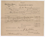 1904 February 13: Bond, of surety, for J.G. Keller, includes 50 head of cattle, 8 horses, 2 mules, 1 wagon, 1 buggy, farming implements; B.H. Colbert, U.S. marshal; T.E. Brents, deputy marshal