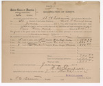 1904 March 7: Bond, of surety, for G.B. Thompson; includes 15 head of cattle, 4 horses, 2 mules; B.H. Colbert, marshal; T.E. Brents, deputy marshal