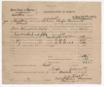 1904 March 9: Bond, of surety, for Rufe Burnett; includes 55 head of cattle, 2 horses, 10 hogs; J.J. Hart, notary public