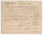 1904 September 17: Bond, of surety, for Dr. J.L. Jeffries; includes 10 head cattle, 3 horses, 2 hogs, 1 stock of drugs and fixtures, 1 buggy; B.H. Colbert, marshal