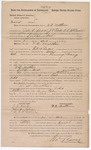 1905 February 13: Bond, for appearance of defendant for N.B. Matthews, larceny and receiving stolen goods; John A. Selsor, J.E. Field, A.L. McCarter, sureties; G. Races, U.S. commissioner; C.M. Campbell, clerk; A.N. Constant, deputy marshal