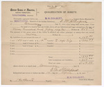 1905 April 15: Bond, of surety, for I.M. Stanford; includes 150 head cattle; B.H. Colbert, marshal; T.E. Brents, deputy marshal