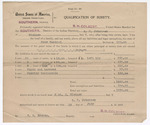 1905 July 13: Bond, of surety, for A.P. Johansen; includes 80 head cattle, 2 horses, 2 mules, wagon, harness, farm implements; B.H. Colbert, marshal; T.E. Brents, deputy marshal
