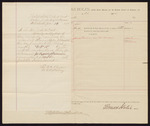 Voucher, account current with Thomas Boles, U.S. marshal; includes fees for supporting prisoners; Stephen Wheeler, clerk; letter from William H.H. Clayton, attorney, to the court verifying the amount paid
