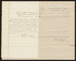 Abstract, account current with Thomas Boles, U.S. marshal; includes expenses for support of prisoners; Stephen Wheeler, clerk; letter from William H.H. Clayton, attorney, to court verifying expenses for support of prisoners; Seth Boles, subsistence; D.M. Cantrell, straw; B. Bair and company, oil; John Vaughan, sundries; S.J. Binning, sawdust