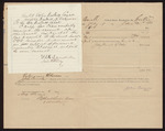 Abstract, account current with John Carroll, U.S. marshal; includes expenses for support of prisoners; Stephen Wheeler, clerk; S.A. Williams, deputy clerk; letter from M.H. Sandels, U.S. attorney Western District Court to court verifying expenses for support of prisoners; W.J. Johnson, jailor