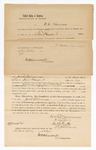 1870 May 14: Bond for appearance, U.S. v. Jack Williamson, where Williamson was indicted by the Grand Jury for carrying on the business of a wholesale and retail liquor dealer without paying special tax; D.C. Williams, surety; also signed by E.G. Whitesides, and M.F. Locke