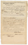 1872 September 26: Bond for defendant, U.S. v. Scott Ward, introducing spirituous liquors; also signed William Lucas; James Churchill, commissioner