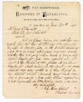 1874 June 30: Letter from Fay Hempstead, register in bankruptcy, to James O'Churchill, clerk of U.S. District Court, requesting information on recent appointments of various officials in the Western District of Arkansas