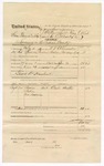 1874 November 16: Voucher, U.S. v. Sam Tarnatuffe, larceny in the Indian Country; includes cost of mileage and food for prisoner, Elisha Baxter; J.O. Churchill, clerk; writ issued by E.J. Brooks; served by W.V. Alexander