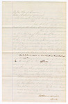 Circa 1874 January 23: Letter from the President of the United States of America to John M. Parker, Marshal of U.S. Western District of Arkansas, regarding the arrest and detainment of William C. McCaw