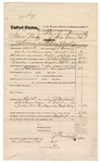 Voucher, U.S. v. Samuel Meatz, larceny; includes cost of traveling expenses and feeding prisoner; Floyd C. Babcock, U.S. commissioner