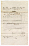1874 September 25: Voucher, U.S. v. Daucey Jim, larceny; includes cost of mileage, feeding prisoner, and transportation; J.P. Allnutt, U.S. deputy marshal