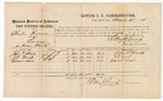 1874 November 04: Voucher, U.S. v. Charlie Thomas, larceny; includes cost of per diem and mileage; John T. Howell, J.B. Camp, and Edward Davis, witnesses; Edward J. Brooks, commissioner
