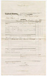 1874 November 07: Voucher, U.S. v. John Reese, murder; includes cost of subpoenaed witness, Lewis Bishop; served by James Brizzolara