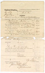 1874 December 05: Voucher, U.S. v. George Sheek, Alexander Hishel, and Richmond Clark, sentenced to serve terms in penitentiary at Little Rock, Arks; includes cost of travel expenses, feeding three prisoners, transporting prisoners, and one guard, Matt Grey; served by George S. Peirce, U.S. deputy marshal; James O. Churchill, clerk