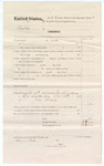 1874 November 20: Voucher, U.S. v. Bouldy; includes cost of subpoenaed witness, John Evans; served by James Brizzolara